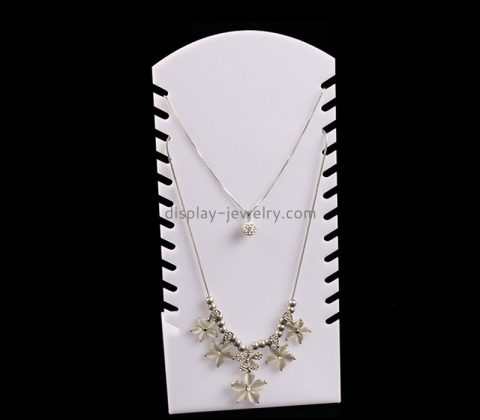 China plexiglass manufacturer custom acrylic necklaces display rack NDJ-857