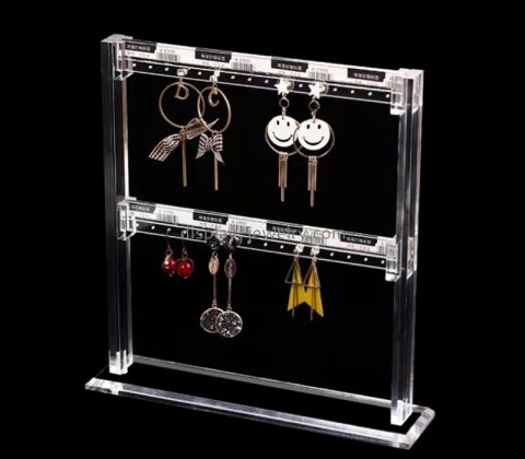 Plexiglass display manufacturer custom acrylic earring display stand bar EDJ-539