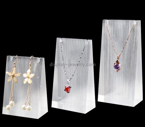 Plexiglass display manufacturer custom acrylic necklace display blocks perspex jewellery display stands NDJ-817