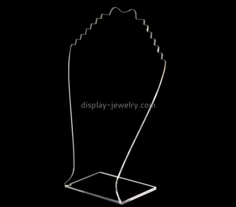 Lucite display manufacturer custom acrylic necklace display racks plexiglass jewellery display stands NDJ-819