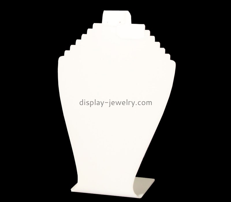 China acrylic supplier custom plexiglass necklace display stand perspex jewelry display rack NDJ-816