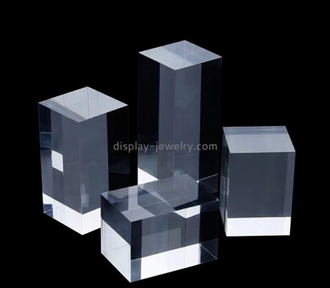 Perspex products manufacturer custom transparent acrylic earring display blocks EDJ-555