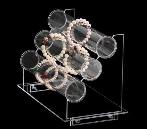 Plexiglass display manufacturer custom acrylic bracelet display stands lucite jewelry display racks BDJ-273