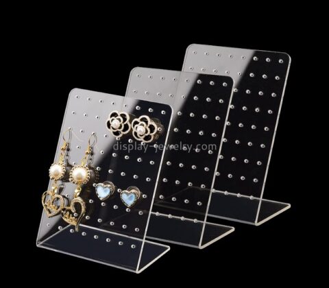 China acrylic supplier custom plexiglass earring studs display rack EDJ-552