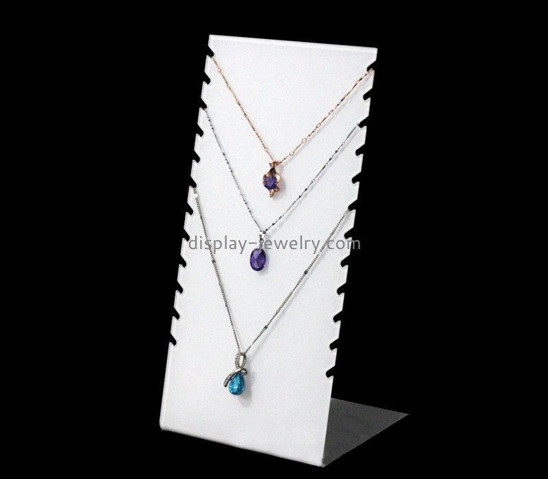 China acrylic supplier custom plexiglass necklaces display rack NDJ-828