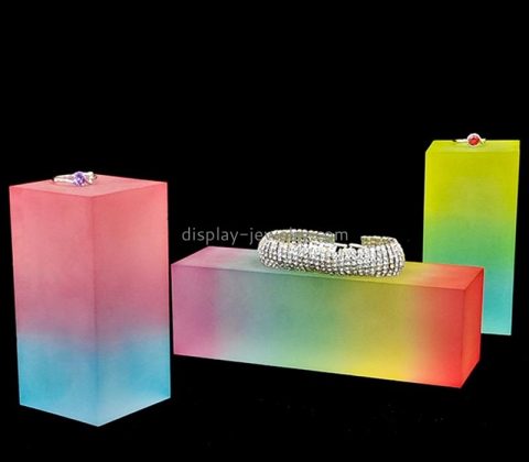 China plexiglass manufacturer custom colorful acrylic jewelry display blocks ODJ-128