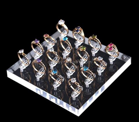 Plexiglass jewelery display manufacturer custom acrylic ring display block RDJ-290