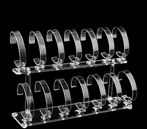 Wholesale custom acrylic 2 tier watches display racks WDJ-157