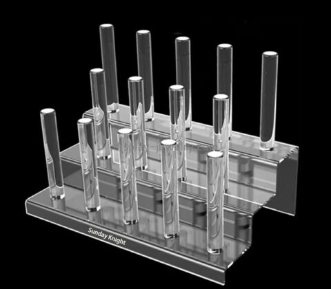 Wholesale custom acrylic 3 tiers rings display holder stands RDJ-381