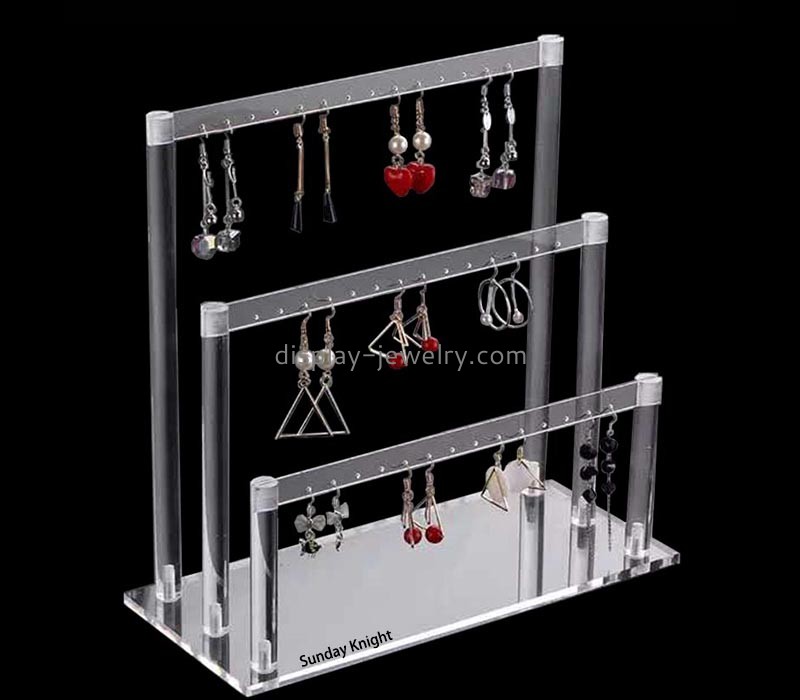 Custom wholesale acrylic trade show ear danglers display stand EDJ-628