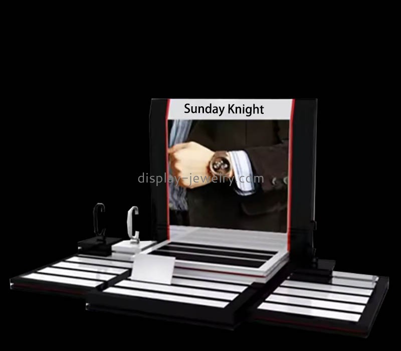 Custom wholesale acrylic shopping mall watches display risers WDJ-154