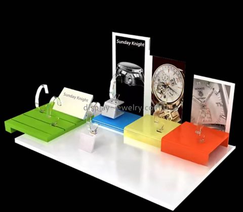 Custom wholesale acrylic retail watches display risers WDJ-153