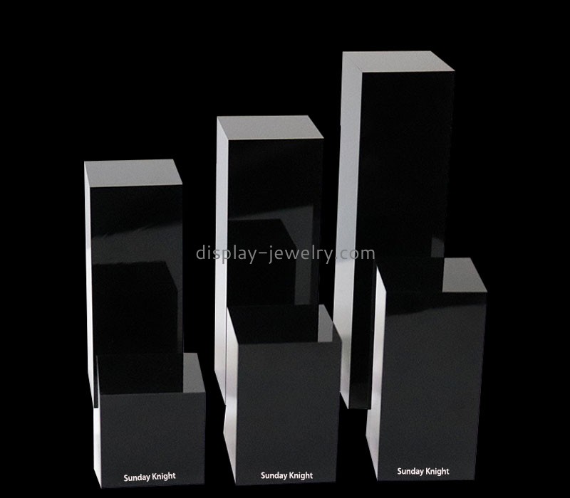 Custom wholesale acrylic square column rings dislay blocks RDJ-371