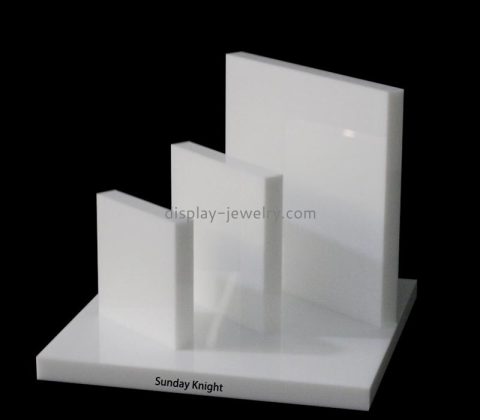 Custom wholesale white acrylic fashion jewelry display blocks ODJ-209