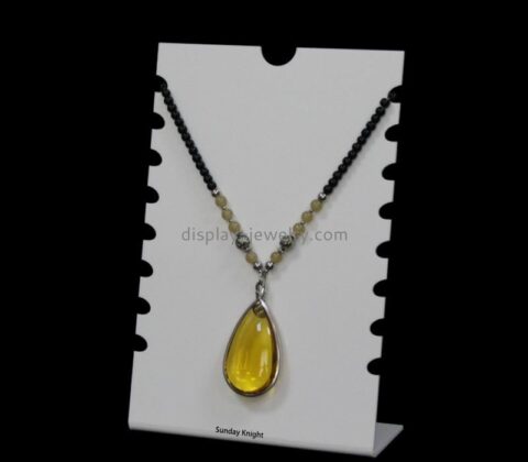 Custom wholesale white acrylic necklaces display props NDJ-898