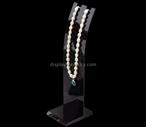 Custom wholesale black acrylic necklace jewelry display stand NDJ-895