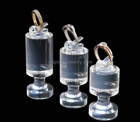 Custom wholesale acrylic wine glass shape ring display blocks RDJ-366