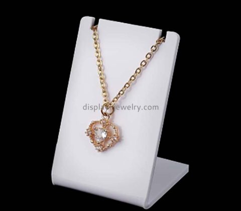 Custom wholesale acrylic L shape necklace jewelry display stand NDJ-892