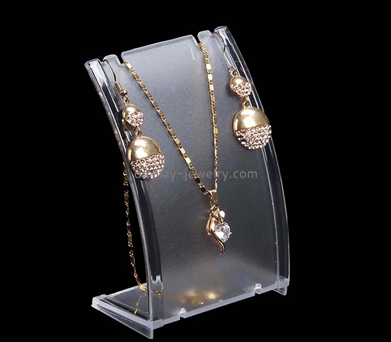 Custom wholesale acrylic L shape necklaces display stand NDJ-889