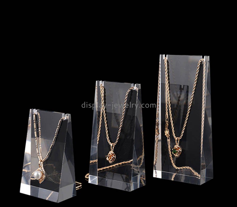 Custom wholesale acrylic necklaces display blocks NDJ-887