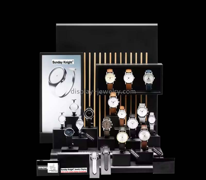 Custom acrylic trade show watches display rack WDJ-129