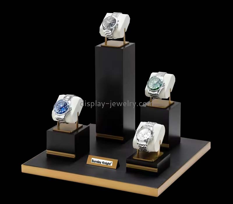 Custom acrylic countertop watches display risers WDJ-127