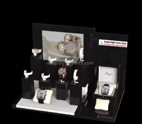 Custom acrylic countertop watches display risers WDJ-123