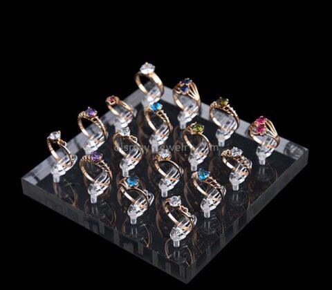 Custom acrylic jewellery rings display block RDJ-350