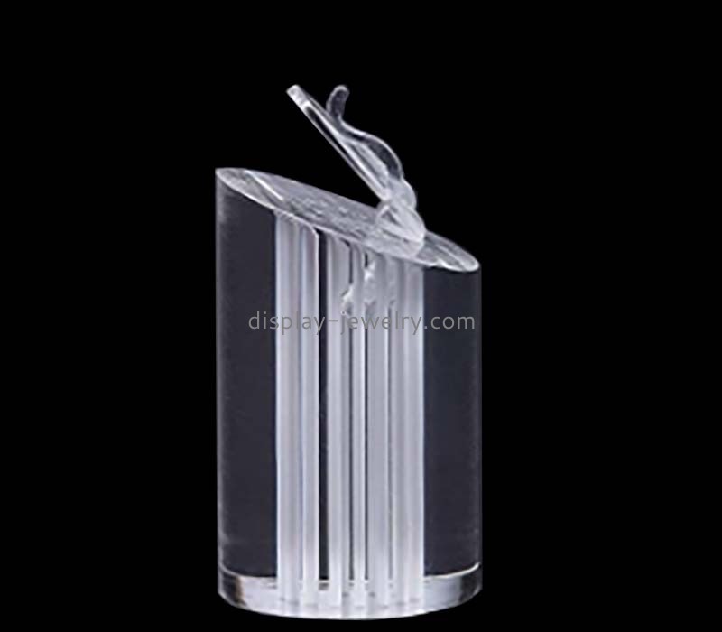 Custom acrylic column wedding ring display stand RDJ-346