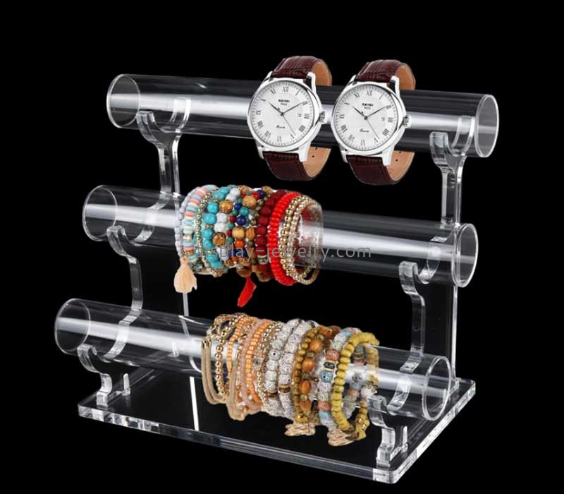 Custom plexiglass 3 tiers watches bracelets display holders ODJ-188