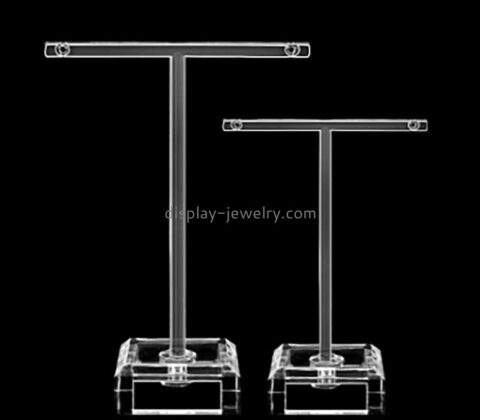 Custom plexiglass jewelry countertop T bar display stand ODJ-185