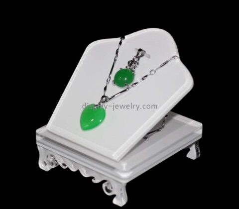 Custom acrylic trade show jewelry necklace display prop NDJ-876