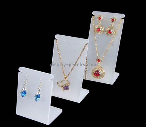 Custom white plexiglass jewelry display stands ODJ-177