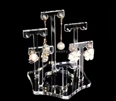 Custom clear acrylic earring jewelry props booth EDJ-586