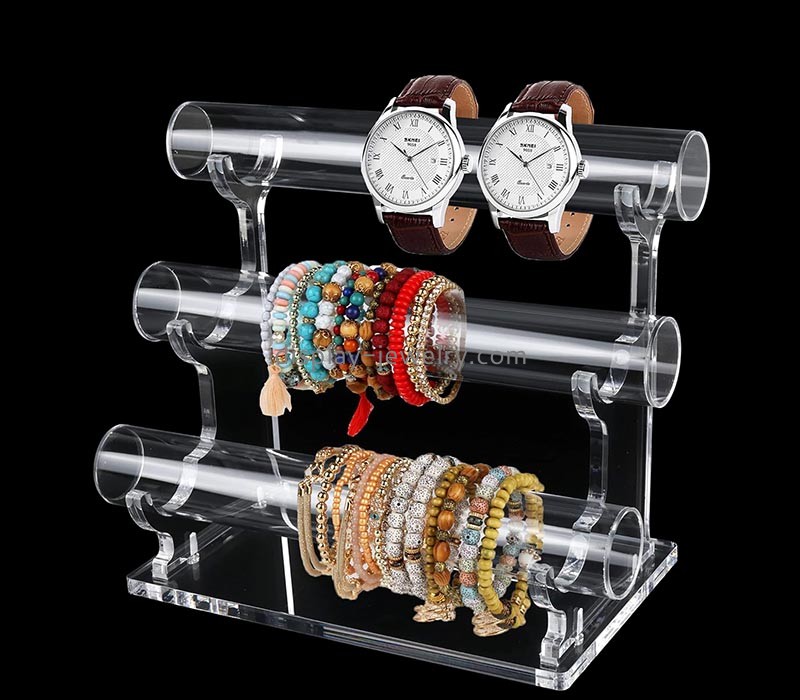 Custom clear acrylic 3 tier bracelet organizer stand BDJ-326