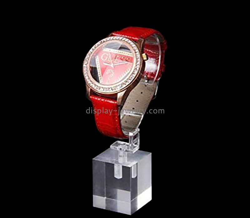 Custom clear plexiglass watch bracelet display block WDJ-111