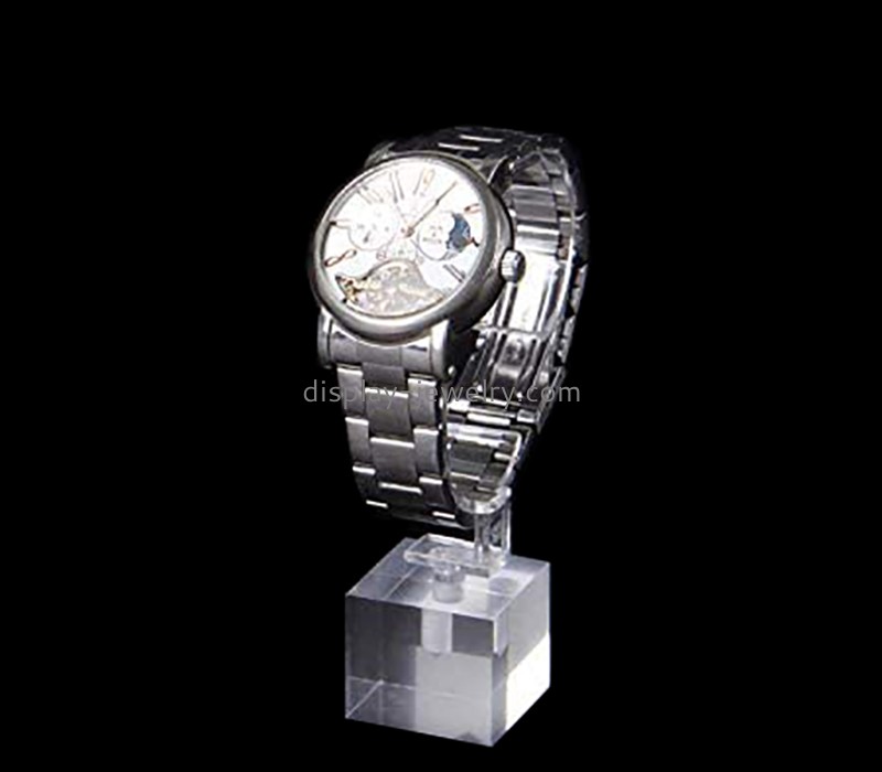 Custom clear plexiglass exhibition store watch display block WDJ-110