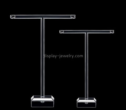 Perspex products supplier custom acrylic T-bar earrings display stands holders EDJ-582