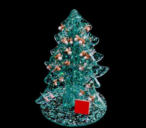 Plexiglass item manufacturer custom acrylic Christmas tree earring display stands EDJ-579