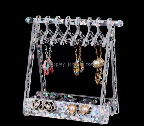 Plexiglass products supplier custom acrylic ear studs display rack EDJ-578