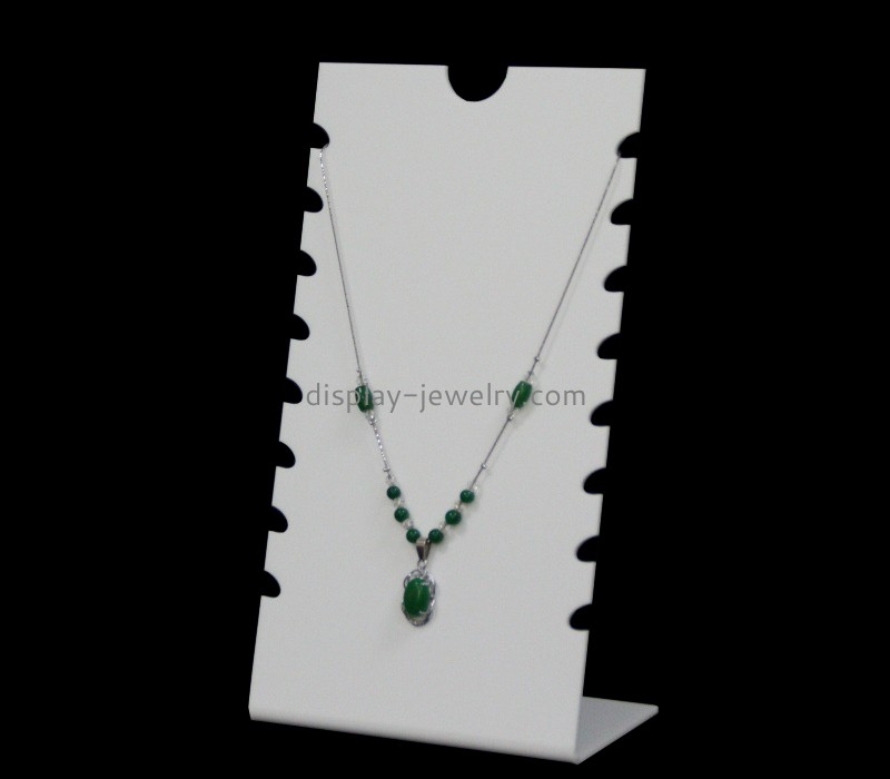 Plexiglass jewelry display manufacturer custom acrylic fashion necklace display rack NDJ-847