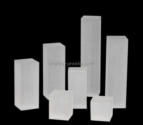 China lucite manufacturer custom acrylic jewelry display pillar blocks ODJ-153