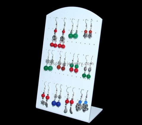 China acrylic supplier custom plexiglass jewelry stud display rack EDJ-567