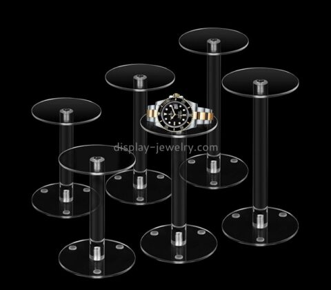 Plexiglass item supplier custom acrylic watches display plate riser WDJ-085