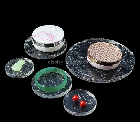 Perspex products manufacturer custom acrylic stone pattern jewelry display plates ODJ-144