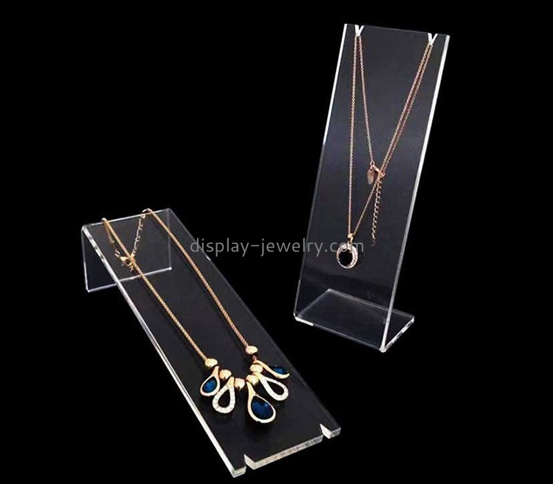 Perspex products manufacturer custom acrylic necklace display stand holders NDJ-833