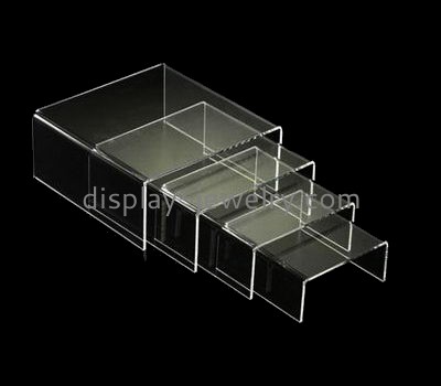 Customized acrylic clear display risers jewellery stands wholesale lucite necklace holder NDJ-046