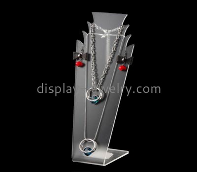 Custom design necklace display bust wholesale acrylic necklace bust stand lucite stands for display NDJ-039