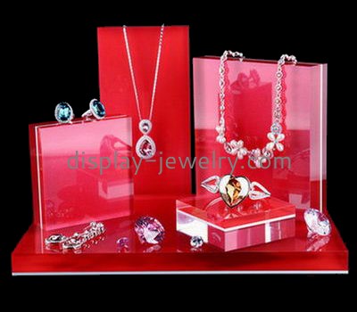 Factory direct sale acrylic jewellery display stand display counter designs necklace display stands NDJ-004