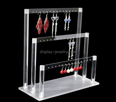 Perspex item supplier custom acrylic earring display rack EDJ-558